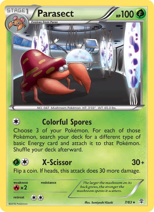Parasect 7 card from Generations