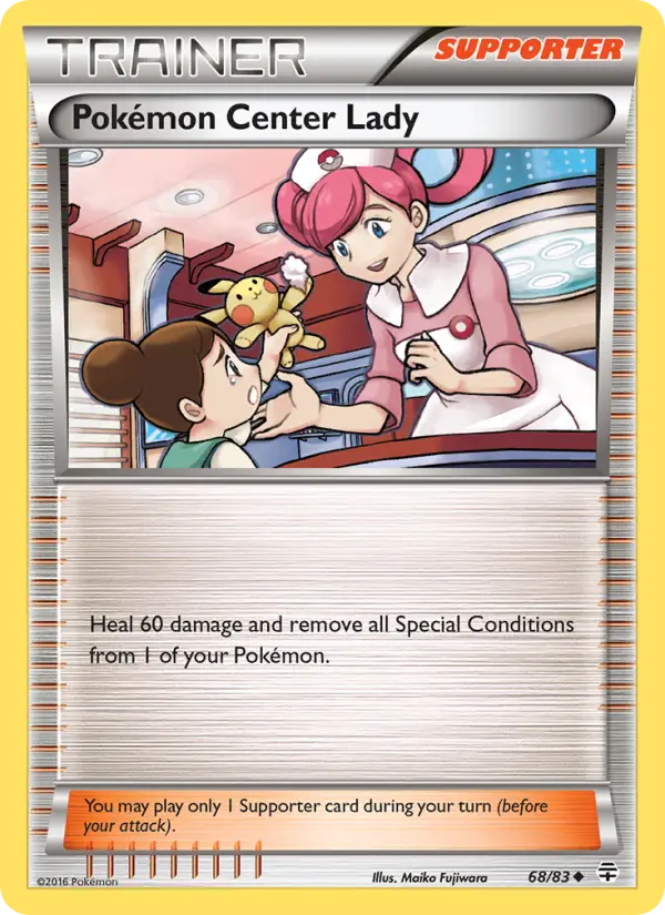 Pokémon Center Lady 68 — Generations 68, Normal finish