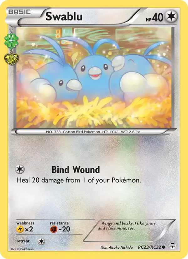 Swablu RC23 card from Generations