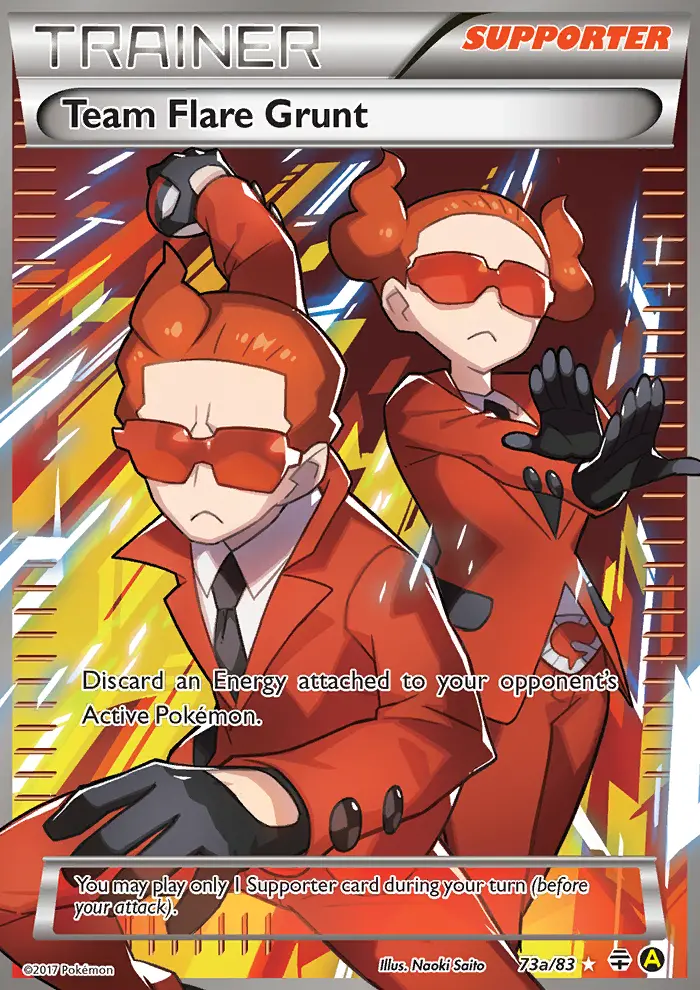 Team Flare Grunt 73a — Generations 73a, Holofoil finish