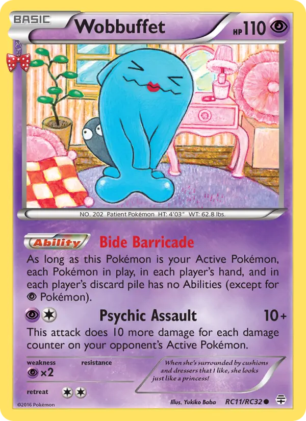 Wobbuffet RC11 card from Generations