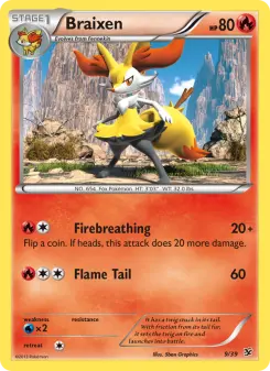 Braixen 9 — Kalos Starter Set