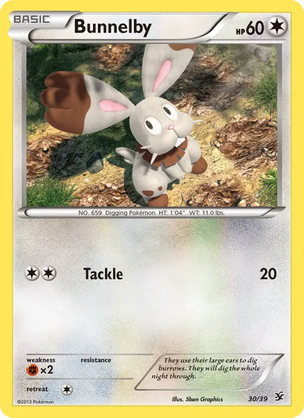 Bunnelby 30 — Kalos Starter Set 30, Normal finish