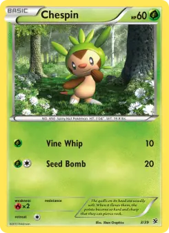 Chespin 3 — Kalos Starter Set