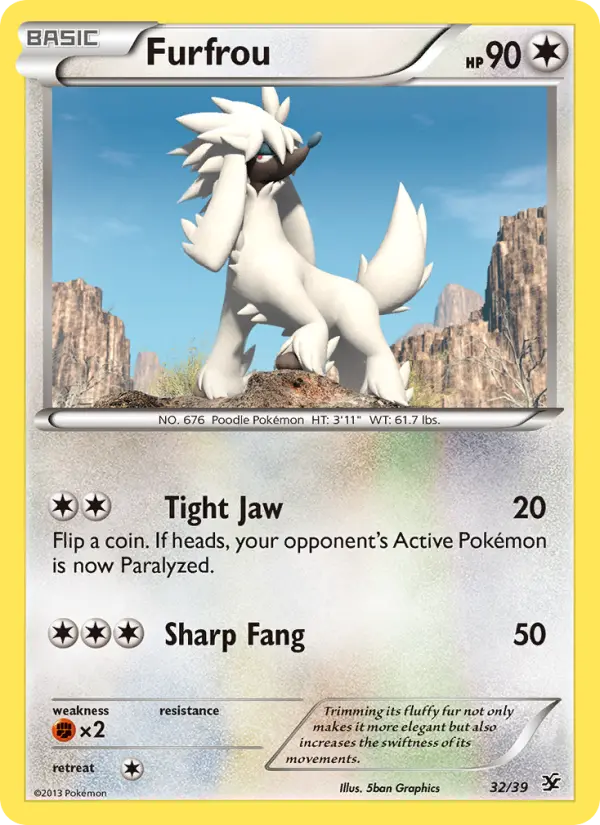 Furfrou 32 — Kalos Starter Set 32, Normal finish