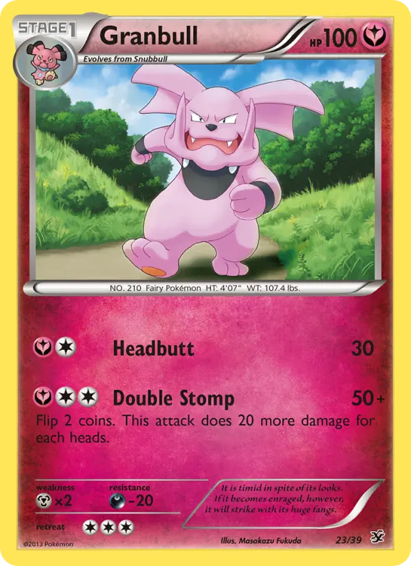 Granbull 23 — Kalos Starter Set 23, Normal finish