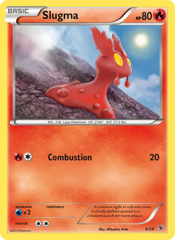Slugma 6 — Kalos Starter Set 6, Normal finish