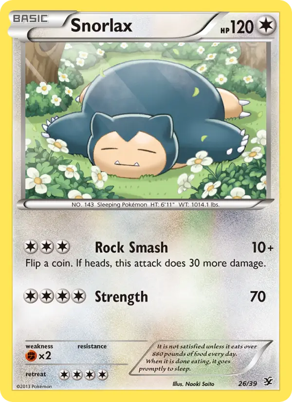 Snorlax 26 — the most expensive Kalos Starter Set card