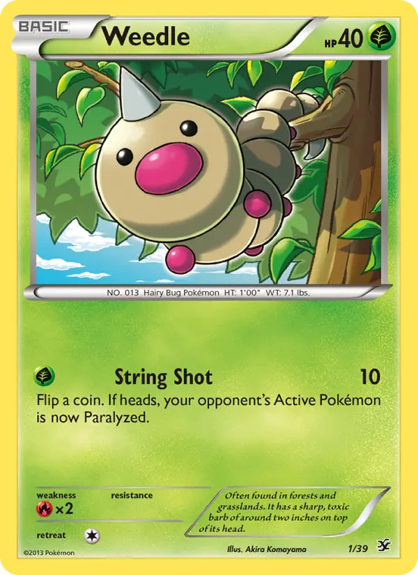 Weedle 1 — Kalos Starter Set 1, Normal finish