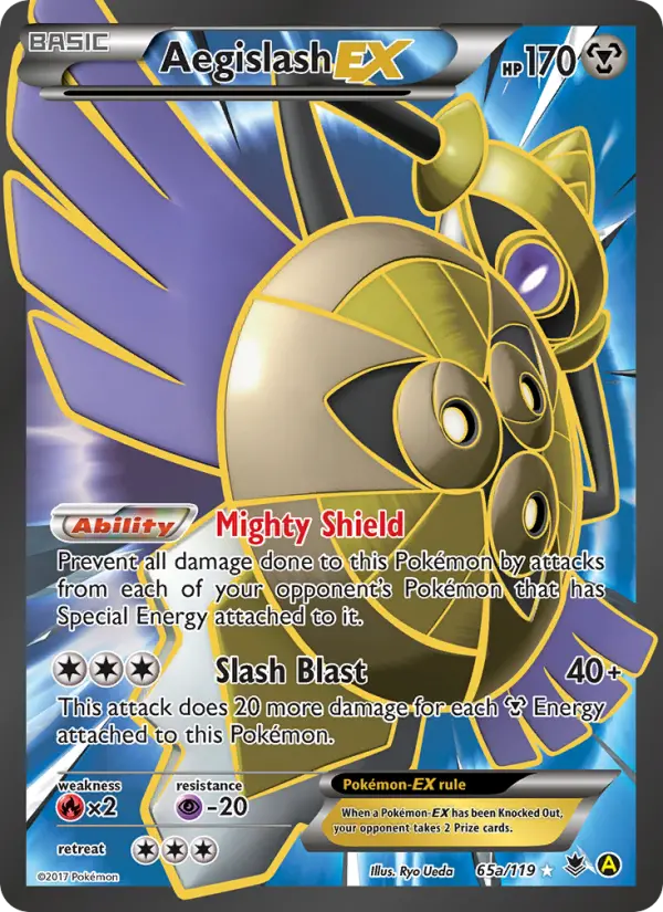 Aegislash-EX 65 card from Phantom Forces