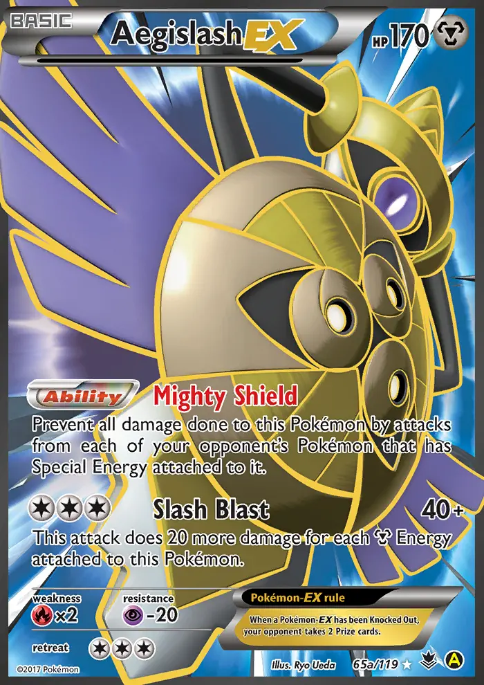 Aegislash-EX 65a card from Phantom Forces