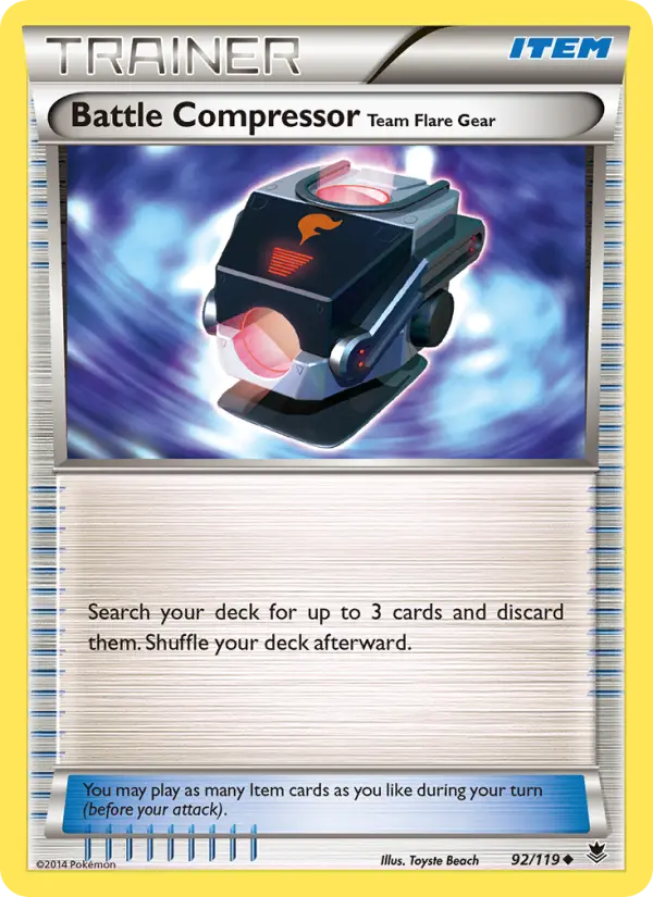 Battle Compressor Team Flare Gear 92 card from Phantom Forces