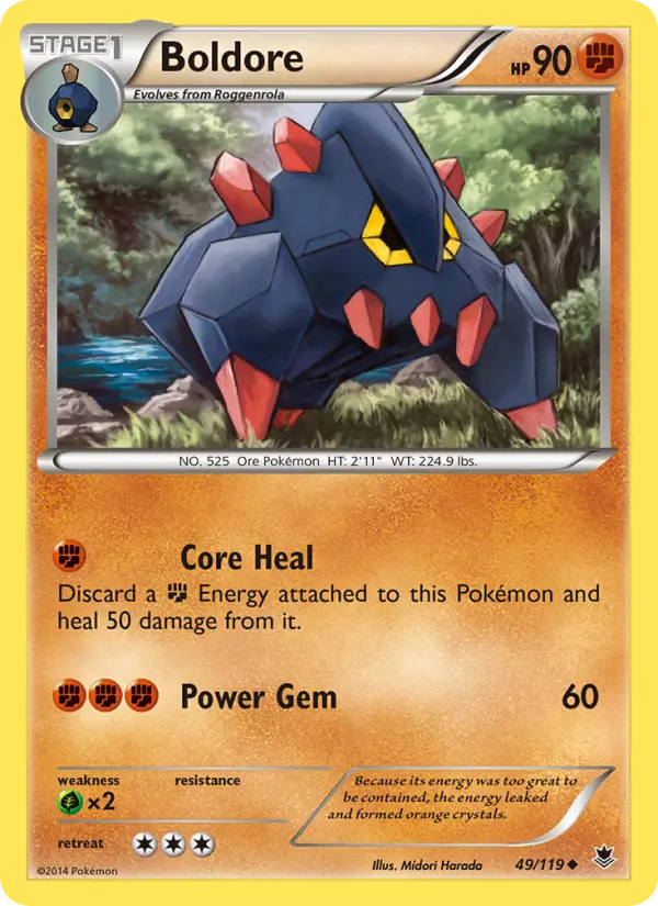 Boldore 49 card from Phantom Forces