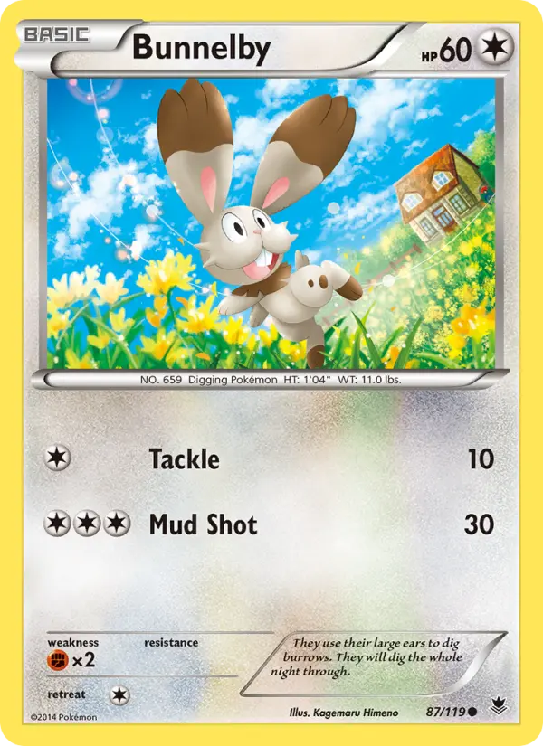 Bunnelby 87 card from Phantom Forces