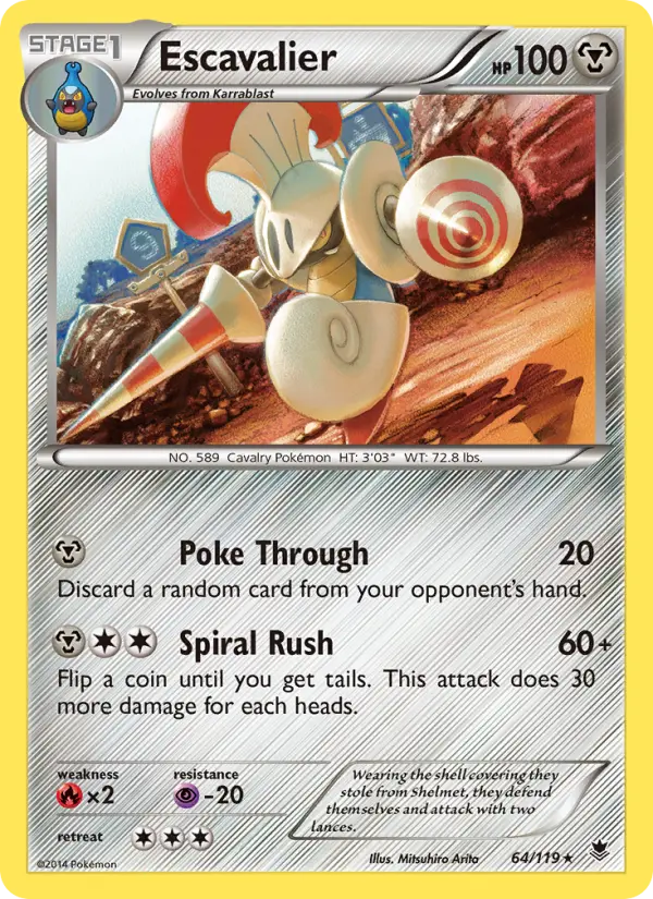 Escavalier 64 card from Phantom Forces