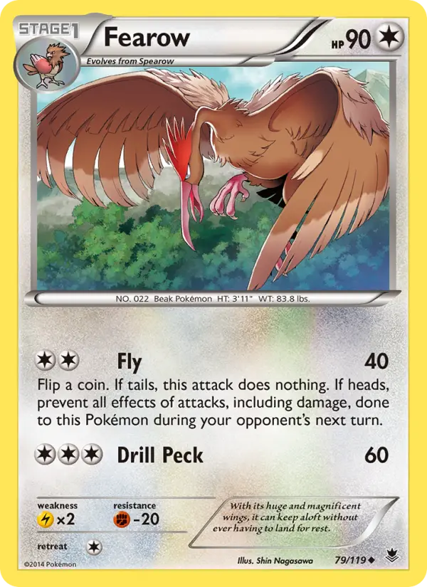 Fearow 79 card from Phantom Forces