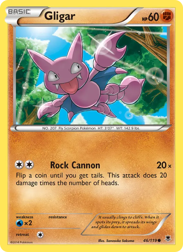 Gligar 46 card from Phantom Forces