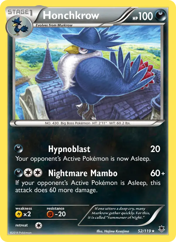 Honchkrow 52 card from Phantom Forces