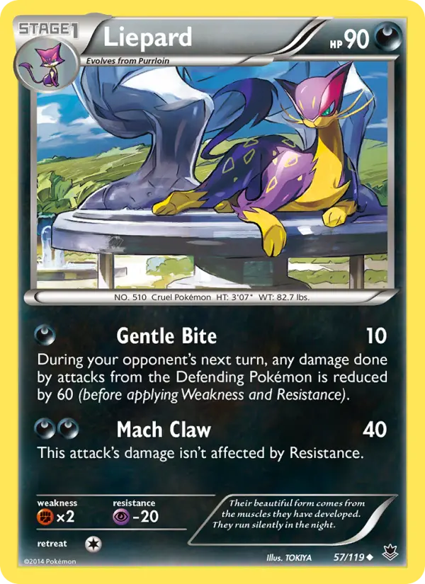 Liepard 57 card from Phantom Forces