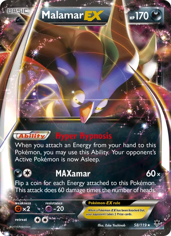 Malamar-EX 58 — Phantom Forces 58, Holofoil finish