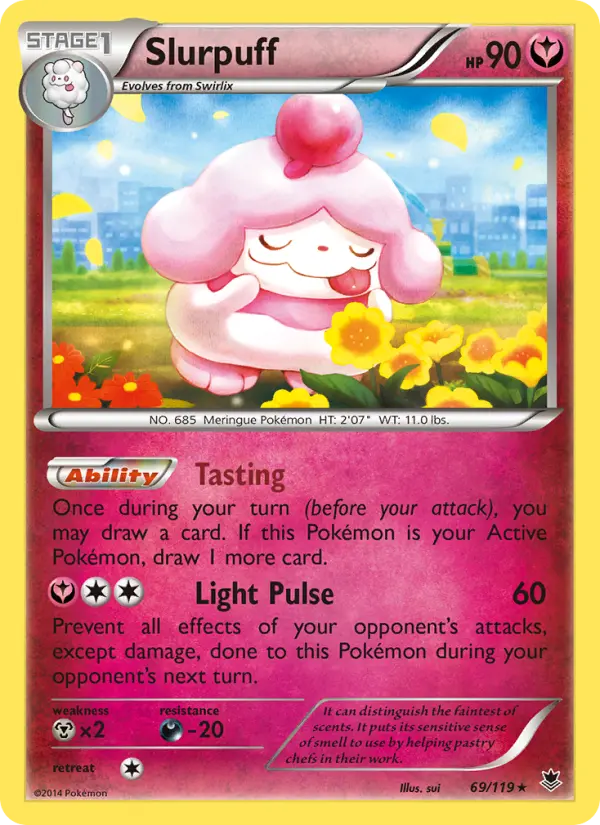 Slurpuff 69 card from Phantom Forces
