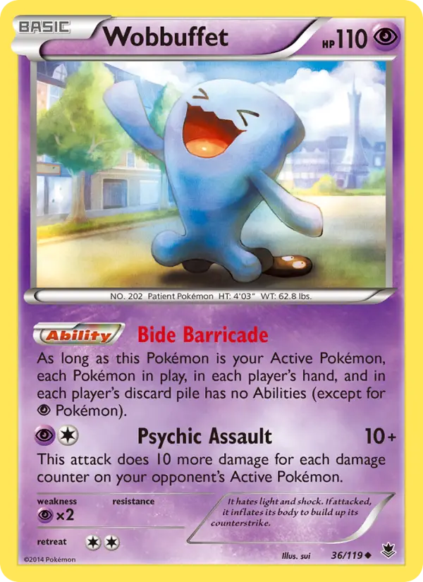 Wobbuffet 36 card from Phantom Forces