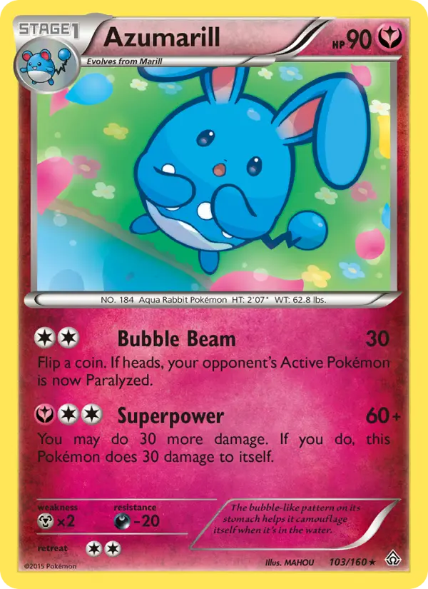 Azumarill 103 — Primal Clash 103, Normal finish