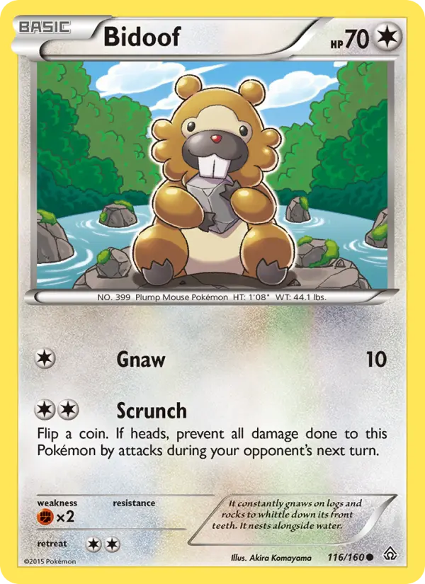 Bidoof 116 — Primal Clash 116, Normal finish