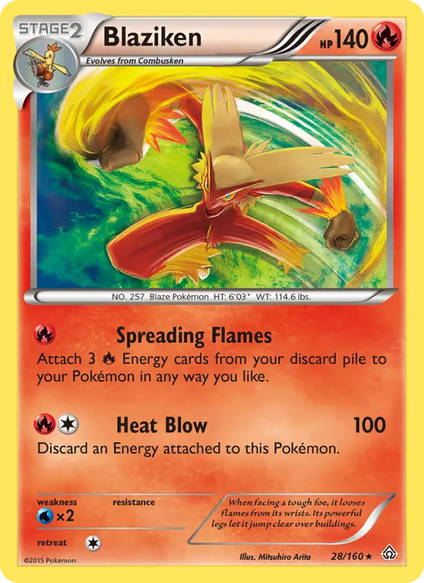 Blaziken 28 card from Primal Clash
