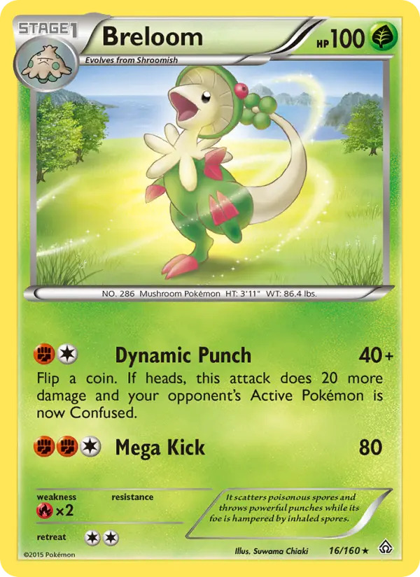 Breloom 16 card from Primal Clash
