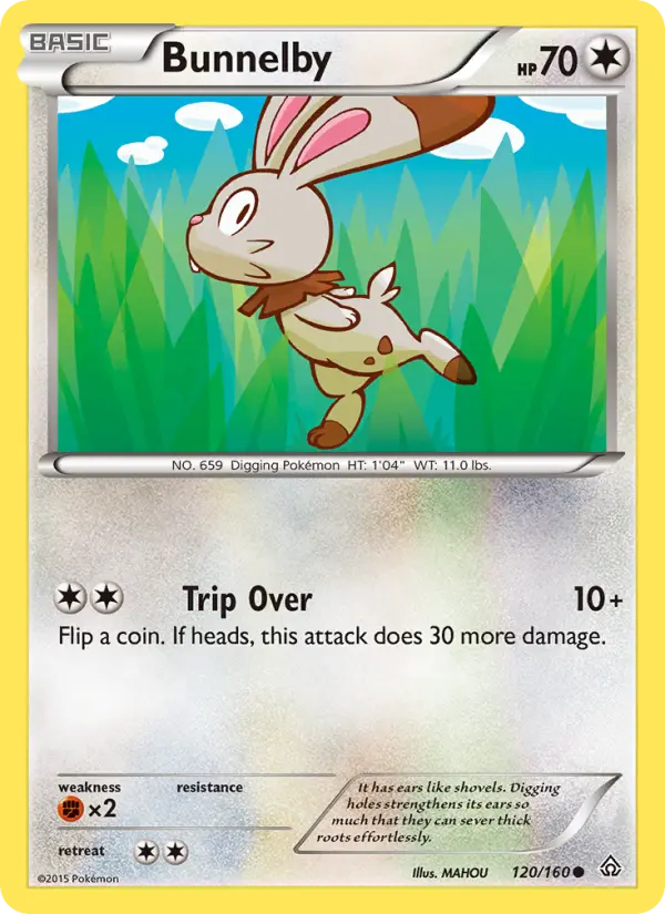 Bunnelby 120 card from Primal Clash