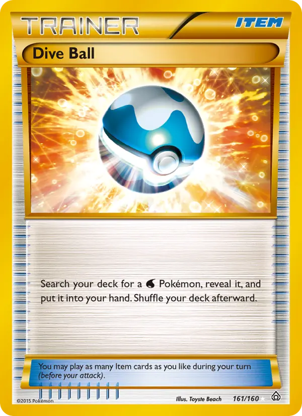 Dive Ball 161 — Primal Clash 161, Holofoil finish