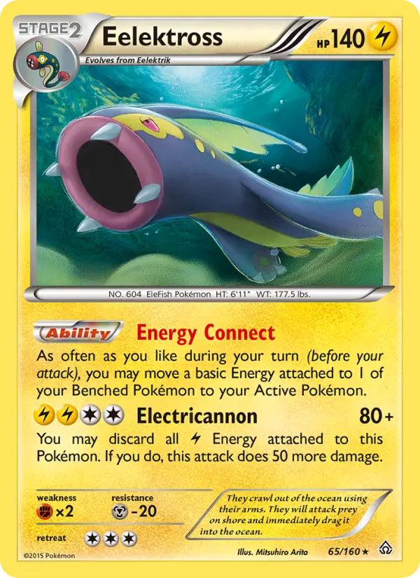 Eelektross 65 card from Primal Clash