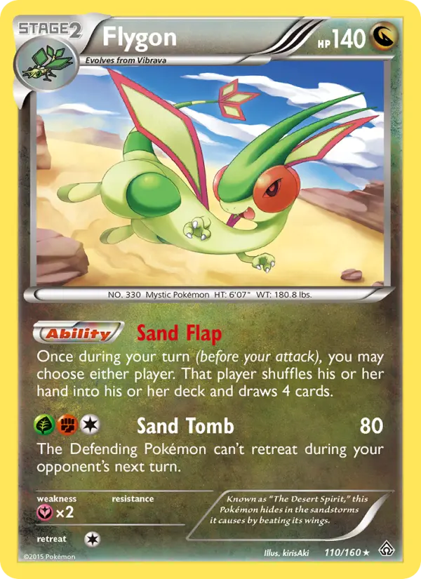 Flygon 110 — Primal Clash 110, Holofoil finish
