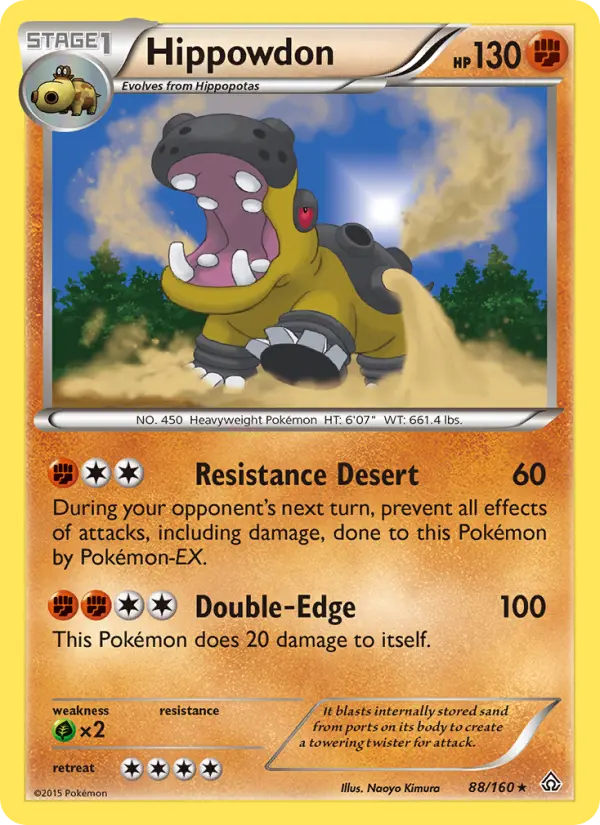 Hippowdon 88 card from Primal Clash
