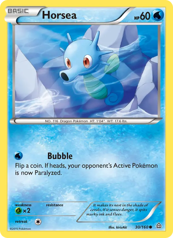 Horsea 30 card from Primal Clash
