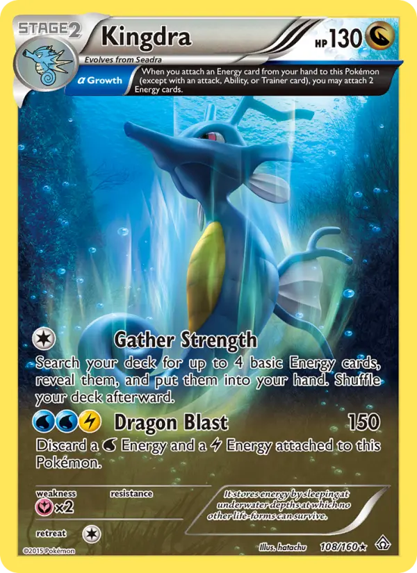 Kingdra 108 — Primal Clash 108, Holofoil finish