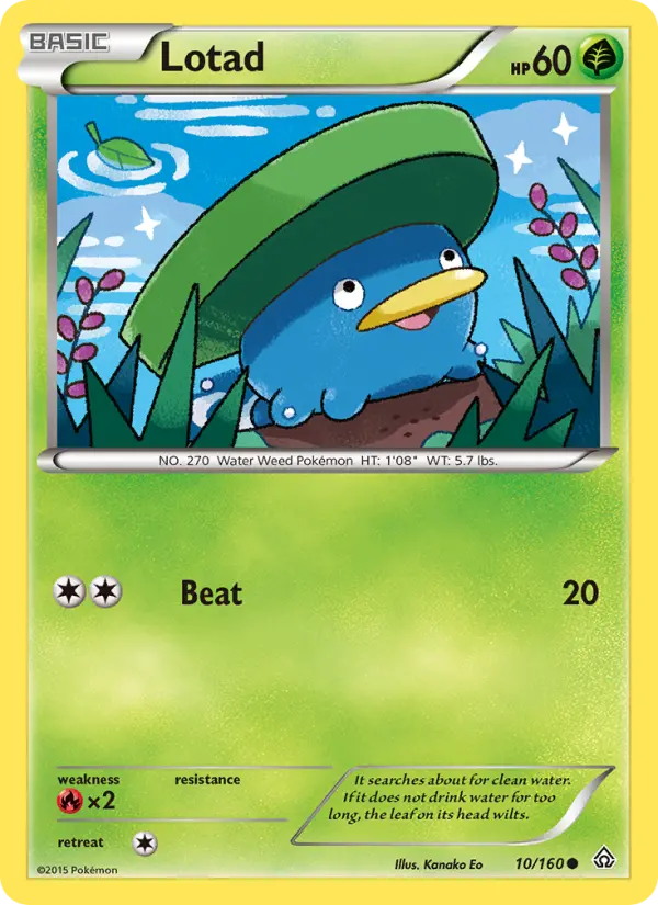 Lotad 10 — Primal Clash 10, Normal finish