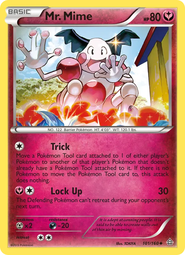 Mr. Mime 101 card from Primal Clash