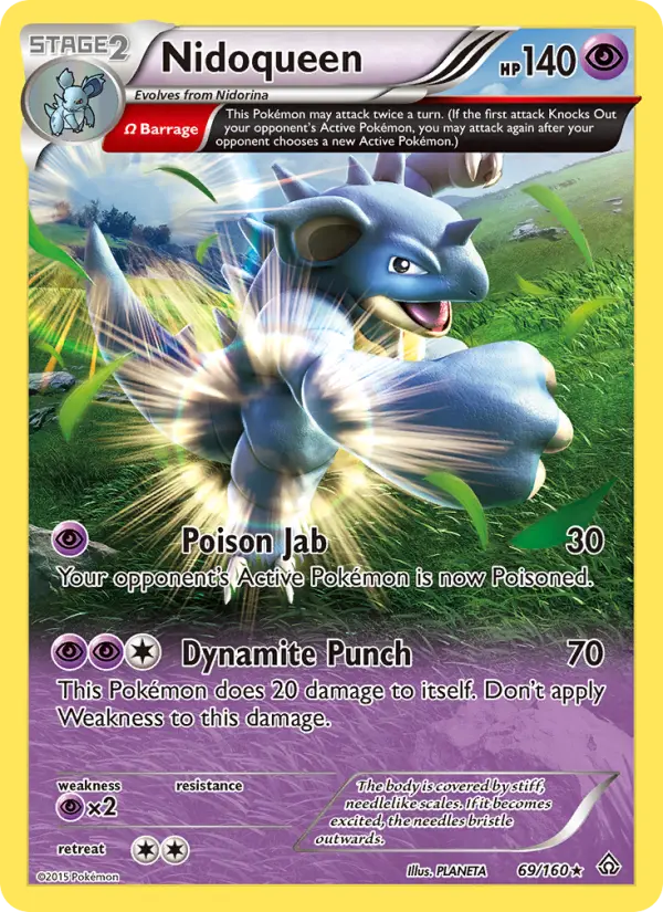 Nidoqueen 69 card from Primal Clash