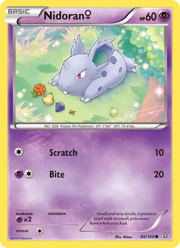 Nidoran ♀ 66 card from Primal Clash