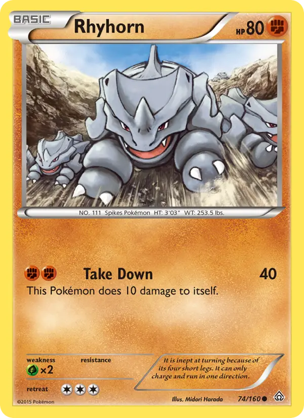 Rhyhorn 74 — Primal Clash 74, Normal finish