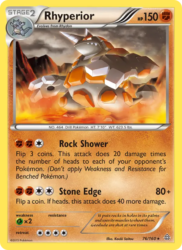 Rhyperior 76 card from Primal Clash