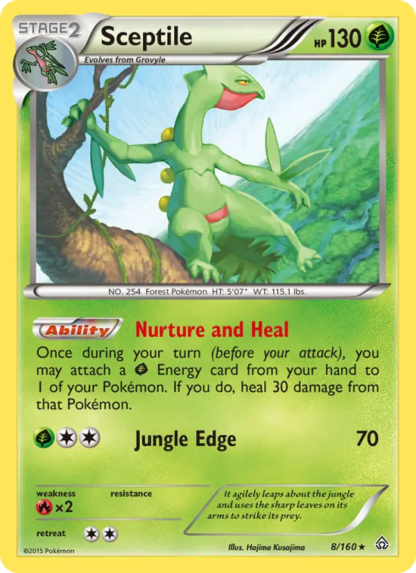 Sceptile 8 — Primal Clash 8, Normal finish