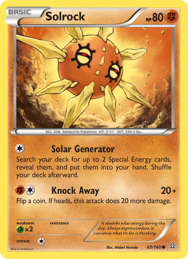 Solrock 83 card from Primal Clash