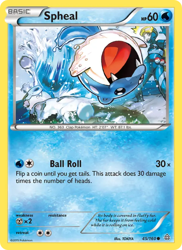 Spheal 45 card from Primal Clash
