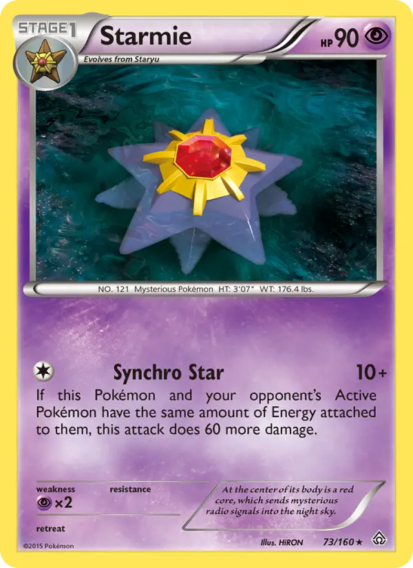 Starmie 73 — Primal Clash 73, Normal finish