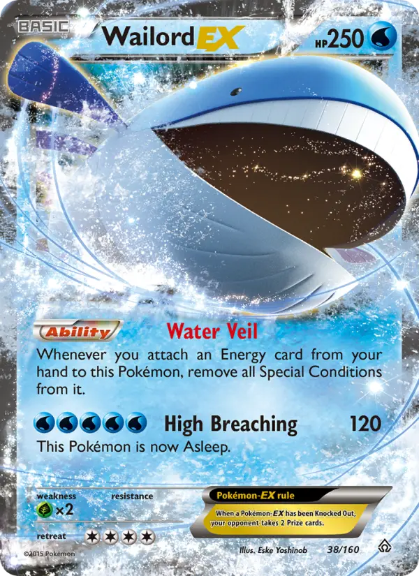 Wailord-EX 38 — Primal Clash 38, Holofoil finish