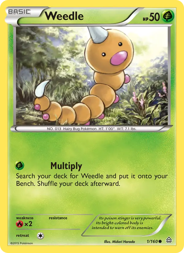 Weedle 1 — Primal Clash 1, Normal finish