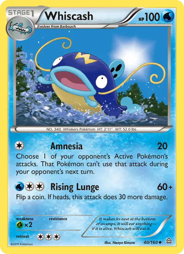 Whiscash 40 card from Primal Clash